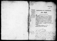 Registre des actes de naissance et adoption (1828).