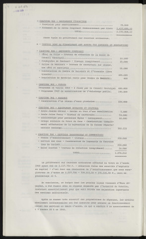 Budget primitif 1969.