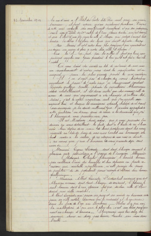 Rue d'accès a l'hôtel des Postes : Demandes de M. Lebouc