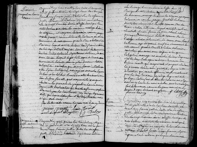 Acte de naissance de PROVOST Jacqueline Louise Marie (20 février 1795),acte de naissance de LELIEVRE Andrée Marie Hyacinthe (20 février 1795),acte de naissance de Pierre Marie enfant trouvé (23 février 1795).