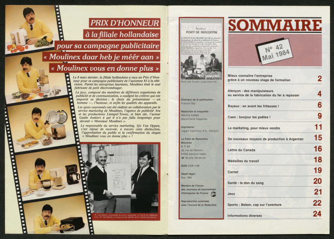 Le Point de rencontre Moulinex n°42 ( mai 1984)
