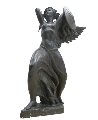 Monument aux morts place de la Pyramide, étude pour la Victoire, (plâtre original à patine noire (75.5cm x 47cm x 51cm) (René Letourneur).