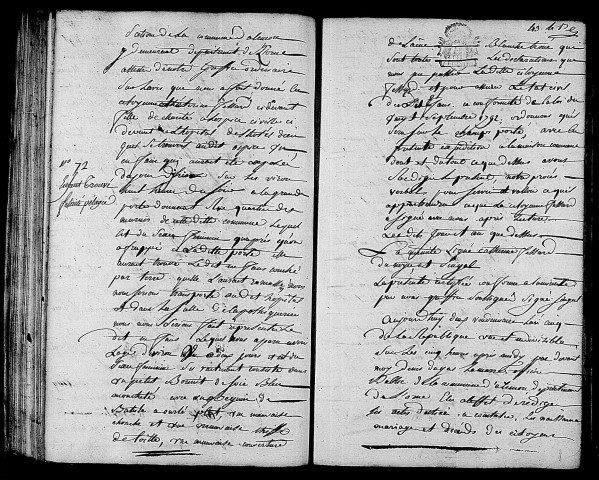 Acte de naissance de Félicité Pélagie enfant trouvé (23 septembre 1796).