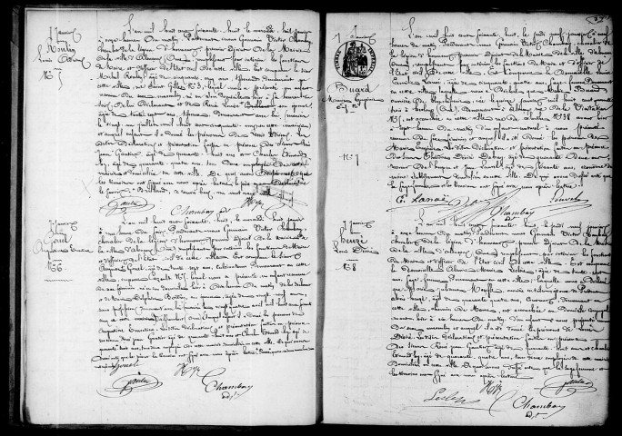 Registre des actes de naissance et adoption (1868).