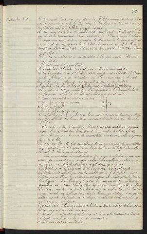 Hôpital mixte d'Alençon, traitement des malades militaires, Appendice à la convention du 1er juillet 1890 : Communication