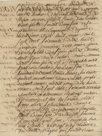 Quittance d'une rente de 25 Livres sur un capital de 113 Livres due par le Sieur Frédéric Allix envers son beau frère le Sieur Desroches (5 juillet 1789).
