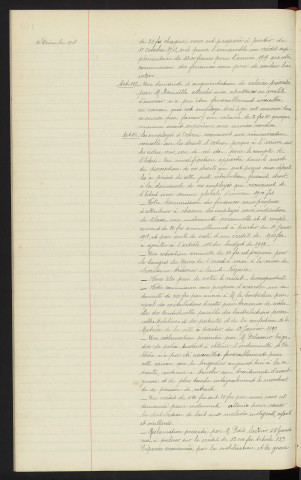 Budget de la ville pour 1919, rapport