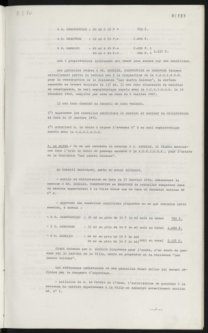 Cession de terrain, rue du Mans à HAMELIN, RABEYRON et CHARPENTIER, avenant au bail emphytéotique concédé à la S.E.M.I.N.O.R.