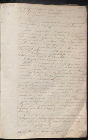 Registre des délibérations du conseil municipal (02 avril 1836 - 02 avril 1839).