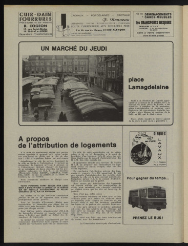Alençon Notre Cité, journal des habitants de la Ville et des communes périphériques n°7 (décembre 1977).