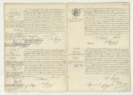 Acte de naissance de GERARD GUENOT René Lucien Henri Edouard (22 juillet 1908),acte de naissance de PILORGE Yvonne Berthe Françoise (26 juillet 1908),reconnaissance de GERARD René Lucien Henri Edouard (27 juillet 1908),acte de naissance de CHANDAVOINE Jean Baptiste André Rose (27 juillet 1908),