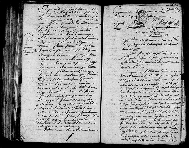 Acte de naissance de FEDER Pierre Hyppolite (29 novembre 1796),acte de naissance de Pierre enfant trouvé (1er décembre 1796).