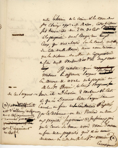 Navigation intérieure, cours d'eau, travaux d'alignement sur la rivière de la Briante : correspondance (1826).