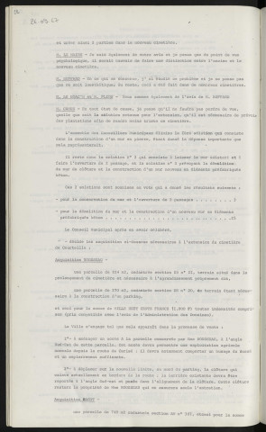 Cimetière de Courteille, extension.