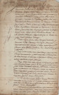 Succession de Pierre Rocher et de Taunay Louise : acte du 26 février 1780.
