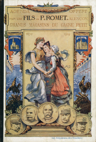 Grands Magasins du Gagne-Petit, publicité : agenda (1920) (2 exemplaires).