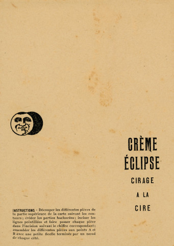 Publicité commerciale des produits de nettoyage pour les métaux Fulgor : images animées (16.5 x 11.5 cm), collection particulière Nicole Renard, don.