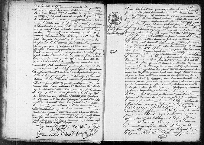 Registre des actes de mariage (1846).