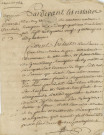 Acte d'opposition au mariage de Sieur Frédéric Alix et Jacqueline Feron par son beau-frère le Sieur Des Roches (24 avril 1784).