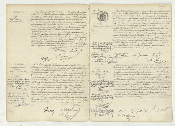 Reconnaissance de GEFFROY Robert Eugène (31 août 1908),acte de naissance de HINOUX Simonne Léontine Louise (30 août 1908),acte de naissance de VALLEE Denise Augusta Emilienne (1 septembre 1908),acte de naissance de YON Marie Louise Berthe Marguerite (3 septembre 1908).
