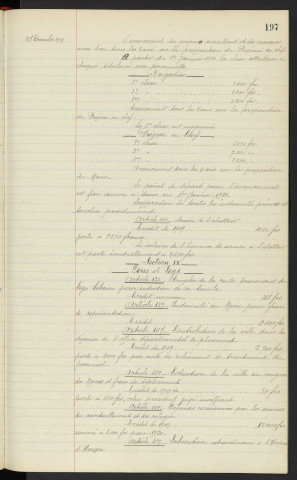 Budget de la ville pour 1920, rapport