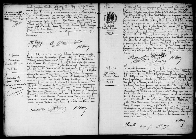 Registre des actes de naissance et adoption (1859).