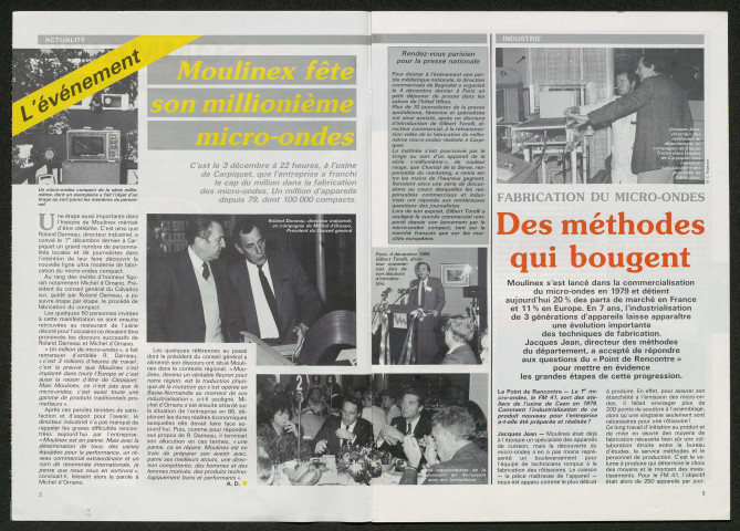 Le Point de rencontre Moulinex n°50 ( décembre 1986)