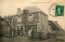 Saint-Didier-sous-Ecouves (Orne), La Maison Romain, carte postale ancienne noir et blanc, la C.P.A. Paris, (Date d'utilisation : 15 mars 1912), (14x9), AMA.