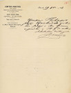 Etude pour améliorer la distribution d'eau potable à Alençon, projet d'acquisition des sources de la Briante : correspondance (1882-1887).