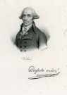 Portrait de Charles Éléonor DUFRICHE-VALAZÉ, lithographie noir et blanc (Delpech) (sd).