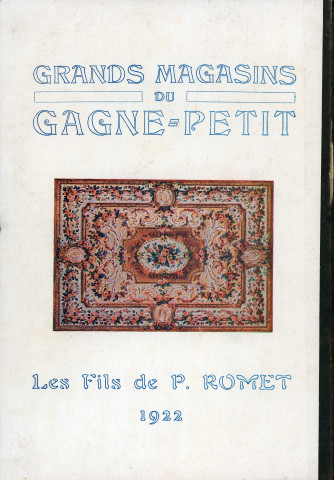 Grands Magasins du Gagne-Petit, publicité : agenda (1922) (Imprimerie Alençonnaise).