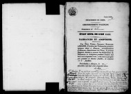 Registre des actes de naissance et adoption (1853).