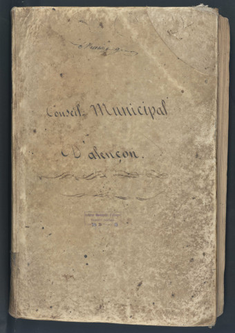 Registre des délibérations du conseil municipal (03 juin 1806 - 04 septembre 1811).