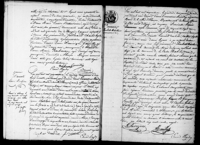 Registre des actes de naissance et adoption (1851).