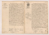Acte de mariage de LERMIER Georges Emile Auguste et AQUILÉ Ernestine Esthelle (17 Août 1908), JENKINSON Richard Henry et VAILLANT Victorine Henriette Augustine (18 Août 1908).