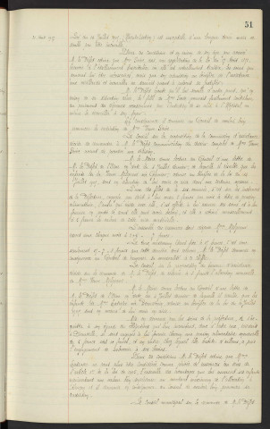 Assistance obligatoire aux vieillard, infirmes et incurables, mutation diverses et admissions nouvelles