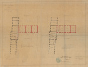 Lycée, modification du projet approuvé, plan (architecte Lheureux Gustave) (éch : 0.005), (25 février 1882).