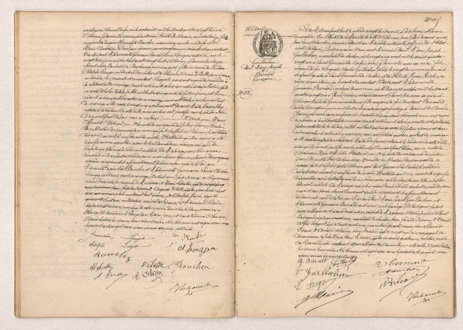 Acte de mariage de BOUCHER Eugène Léon et LECUYER Germaine Louise Aimée (28 Avril 1908), GUILLOCHON Paul Marie Joseph et BESNARD Germaine (28 Avril 1908).