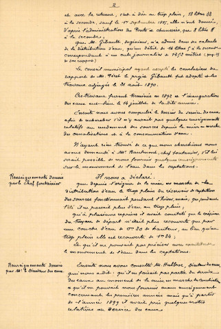 Distribution d'eau potable à Alençon : rapport de la commission des travaux (10 février 1904).