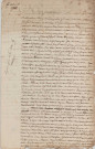Acte de reconnaissance de Nicolas Allix Grandchamp, Claude Joseph Allix George Pierre Allix, pierre Jacques Allix, Mathieu René Allix, André Vincent Allix et Louis jacques Eustache Allix pour la remise remise de titres par Jean Desroches Duparc dans le cadre de la succession de Jacques Rocher (16 juin 1780) et de Jeanne Allix Laterre (fille de Nicolas Allix) (4 août 1781).