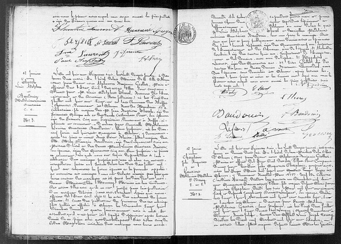 Registre des actes de mariage (1863).