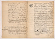 Transcription d'un arrêt de divorce de DUPONT Albert Jules et MARAIS Jeanne Antoinette (05 janvier 1910), Acte de mariage de AUFRÉ Jean Baptiste et AUFFRAY Adélaïde Pauline Esther (08 janvier 1910).