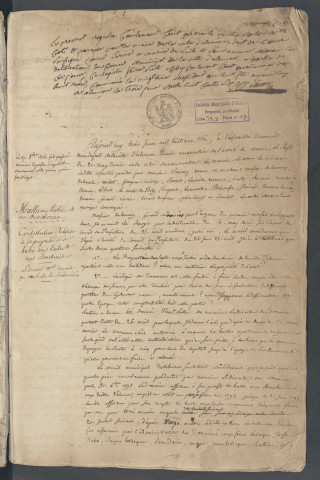 Registre des délibérations du conseil municipal (03 juin 1806 - 04 septembre 1811).