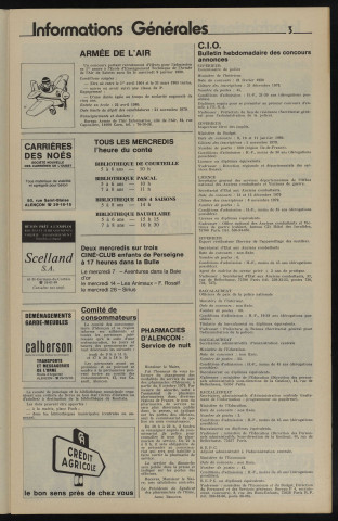 Alençon Notre Cité, journal d'information municipale et districale n°25 (novembre 1979).