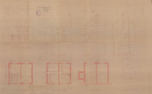 permis de construire n°14, Construction d'une maison d'habitation Place Marché aux bestiaux Alençon, (date de décision : 1934), (auteur du projet, architecte : BESNARD-BERNADAC Félix)).