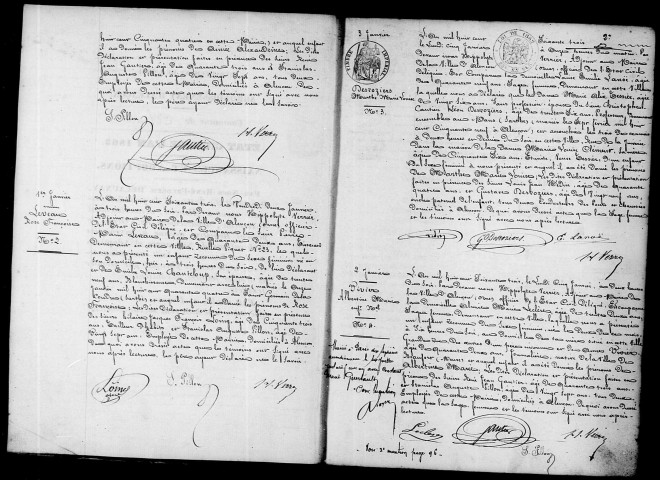 Registre des actes de naissance et adoption (1863).