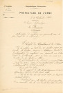 Autorisation donnée à M. Doiteau pour la construction d'une passerelle sur le bras droit de la Briante pour un accès sur la place de la Halle au Blé : arrêté préfectoral (1886).