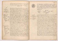 Transcription d'un acte de mariage du 30 janvier 1909 de DE GUÉROUST Gaston Marie et GAYET Benoite Françoise (01 octobre 1910), Acte de mariage de LECONTE Emile Charles Fernand et MAHÉRAULT Elisabeth Mathilde Julienne (08 octore 1910), Acte de mariage de BERCERON Almire Gustave George et DESNOS Jeanne Emilie (15 octobre 1910).