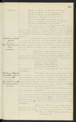 Assistance aux femmes en couches, admissions nouvelles . Assistance médicale gratuite, liste d'admission pour 1920 . Assistance obligatoire aux vieillards infirmes et incurables, admissions nouvelles et mutations diverses