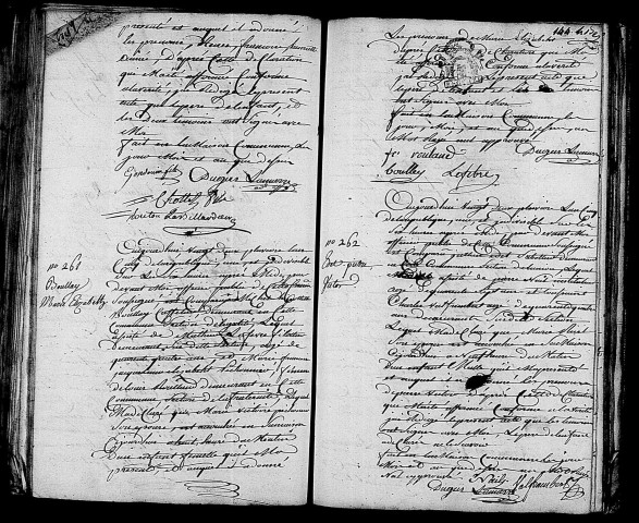 Acte de naissance de GONDOUIN Renée Françoise Henriette Aimée (9 février 1797),acte de naissance de BOULLAY Marie Elisabeth (10 février 1797),acte de naissance de EDET Pierre Victor (9 février 1797).